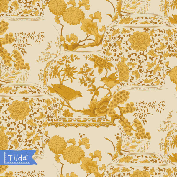 100453 Tilda Chic Escape Vase Collection Mustard